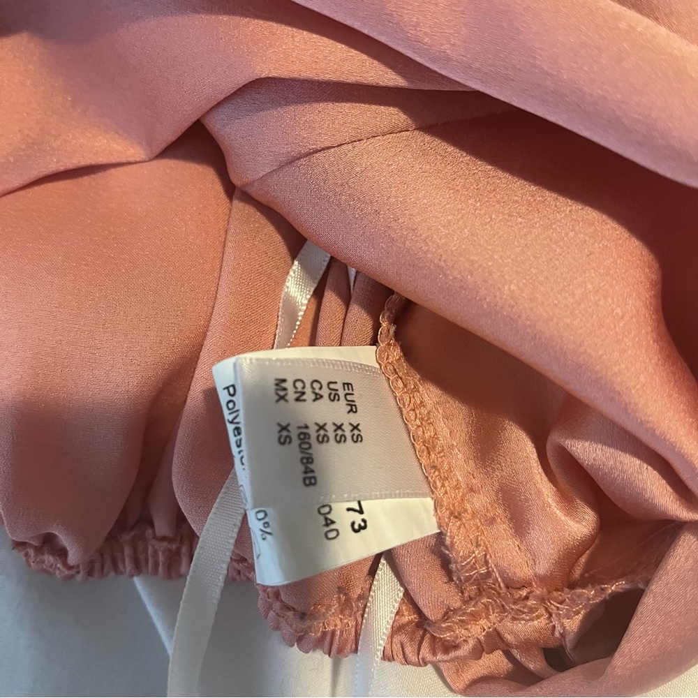 Women Ruffle Off Shoulder Crop Top Satin Strapless Short Sleeve Self Tie Blouse - Picture 6 of 7